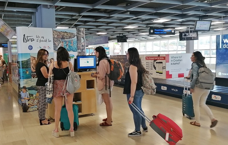 Povećanje broja upita turista na info punktu  u Zračnoj luci 