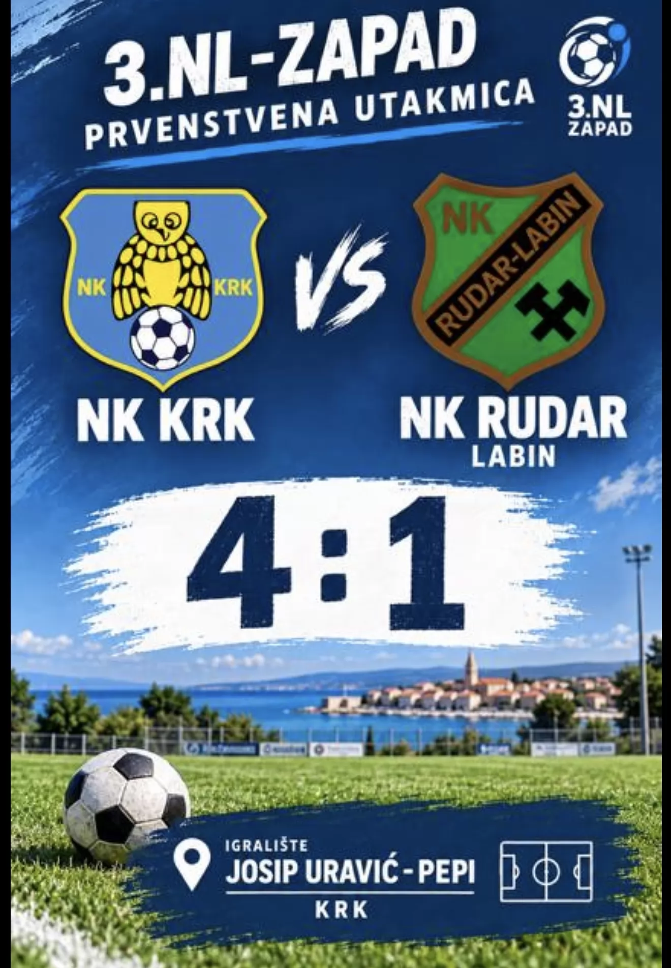 Kovari uvjerljivo poraženi na Krku