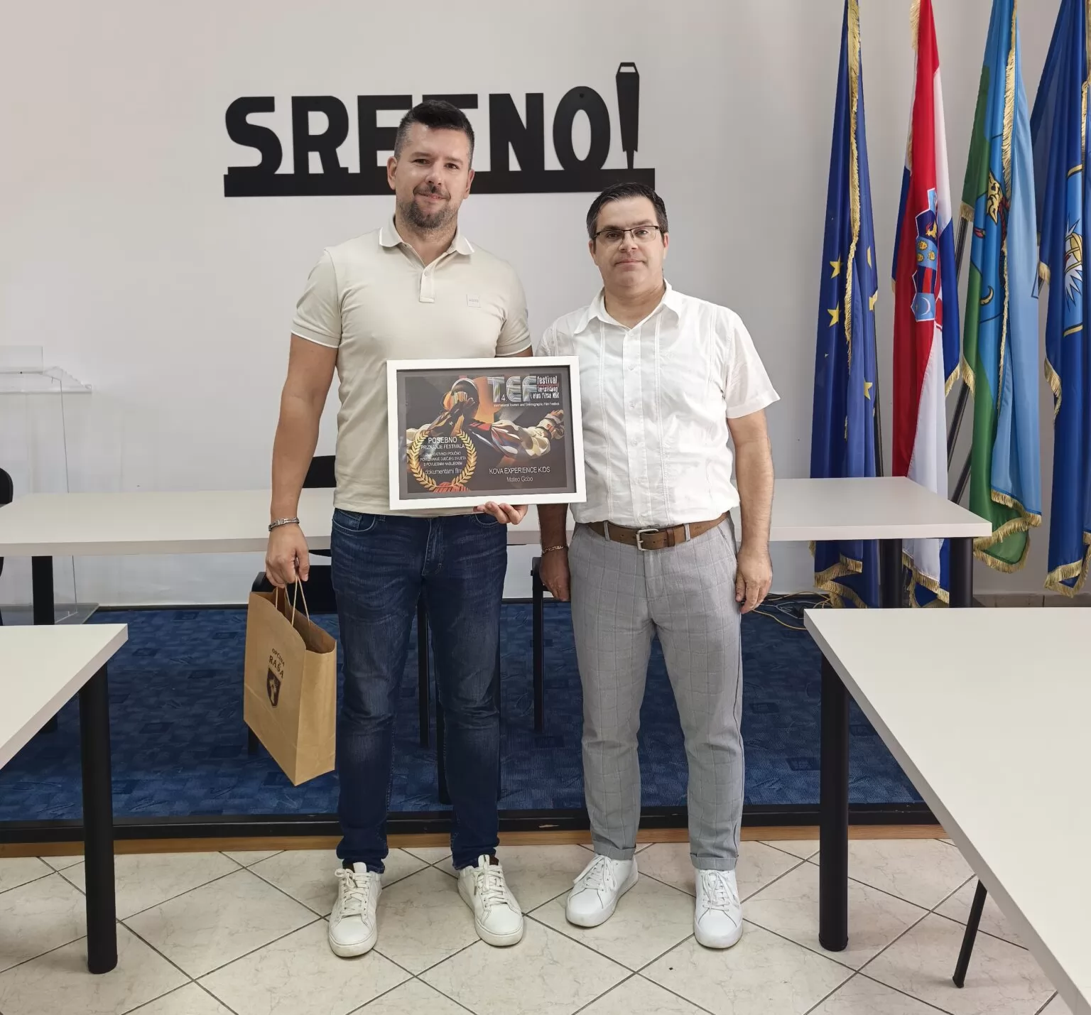 Načelnik primio Matea Goba, autora nagrađenog filma `Kova Experience Kids`