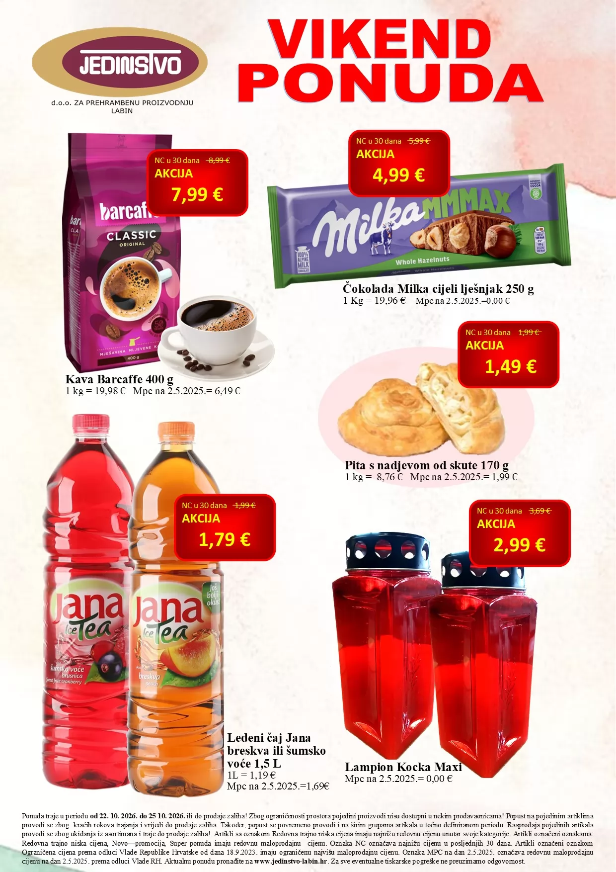 Vikend obavijest Jedinstva