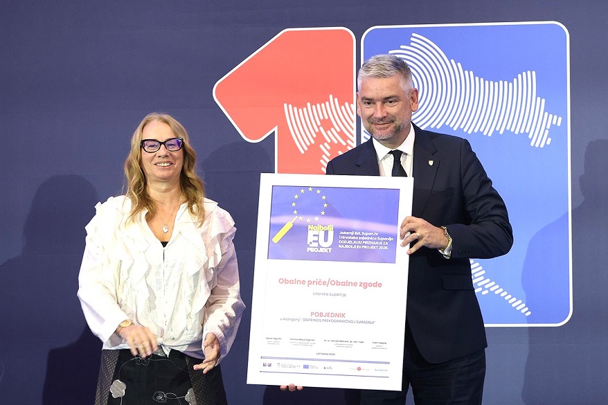 Istarska županija osvojila nagradu za najbolji EU projekt u kategoriji prekogranične suradnje