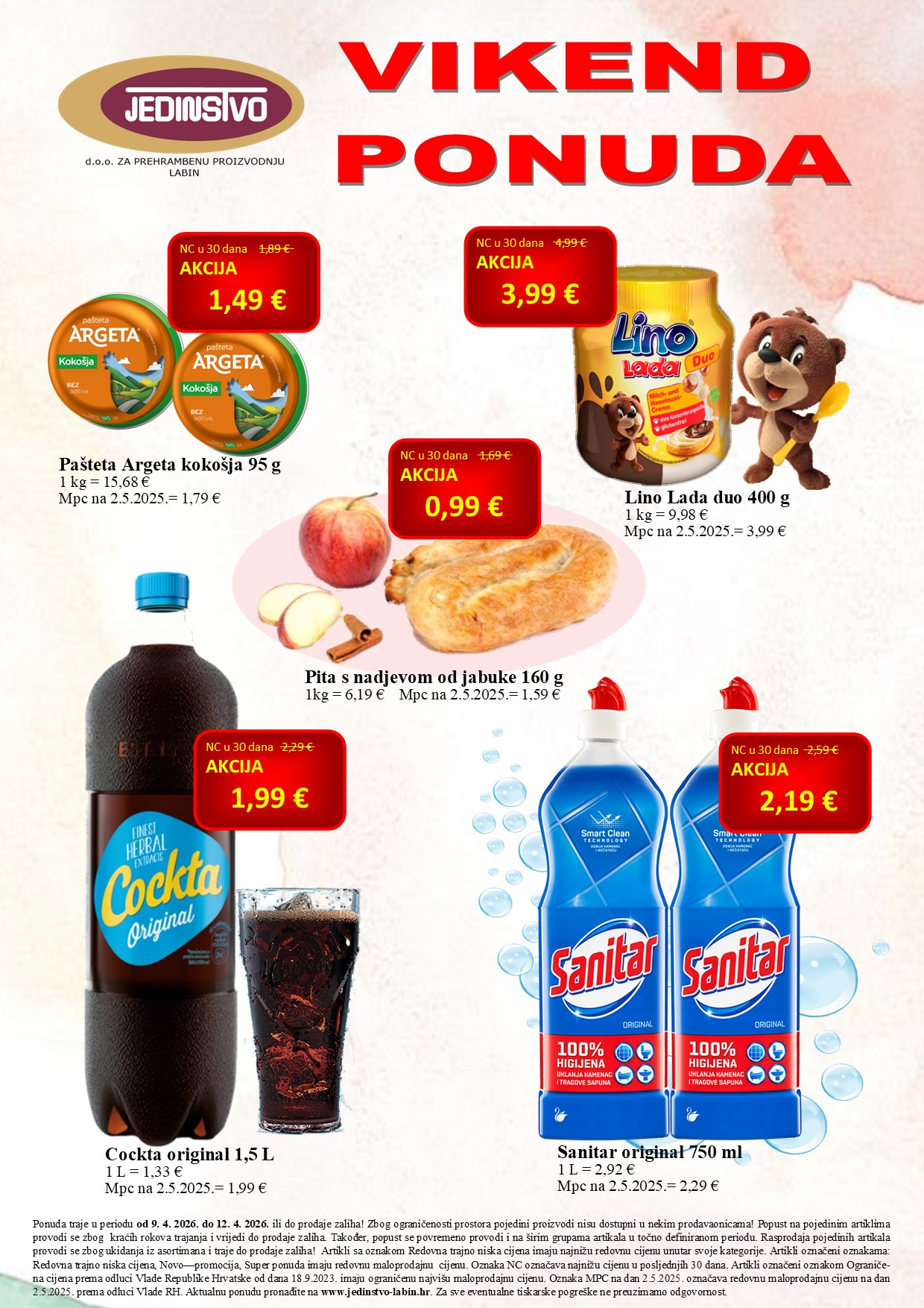 Vikend ponuda 9 4 -12 4 2026