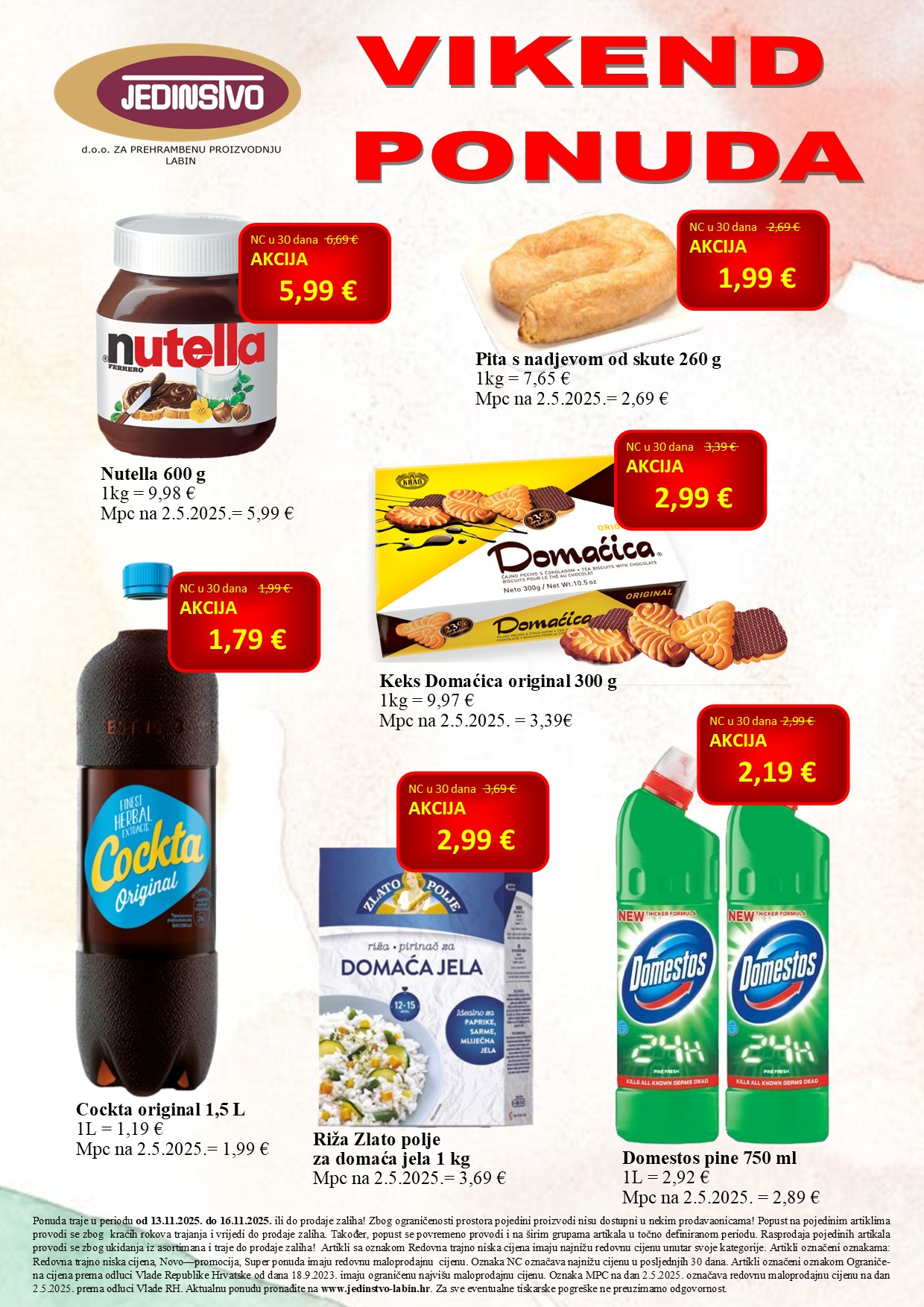 Vikend ponuda 13 11 - 16 11