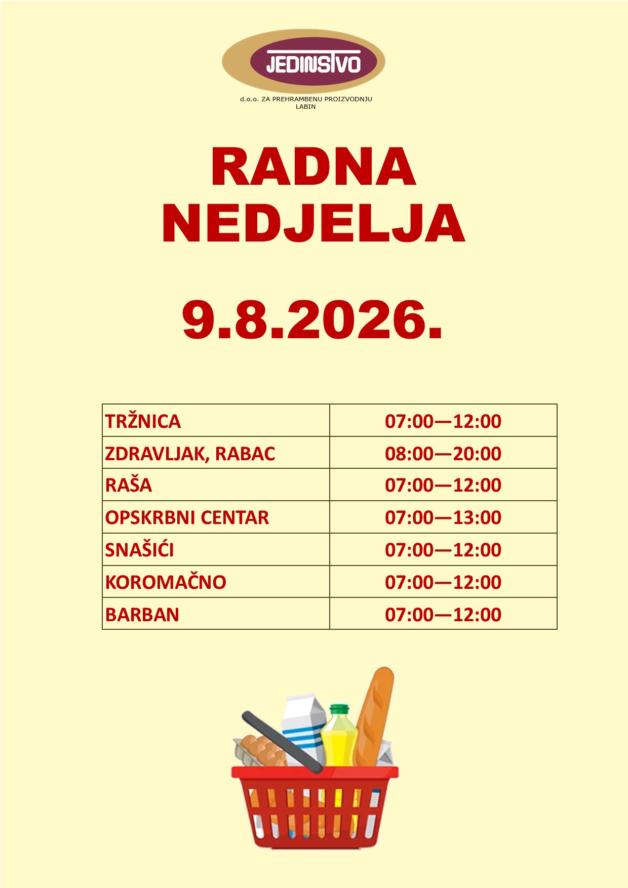 Radna nedjelja OBAVIJEST WEB_1