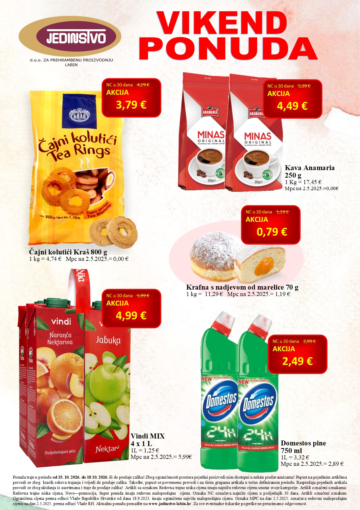 Vikend ponuda 15 10 -18 10