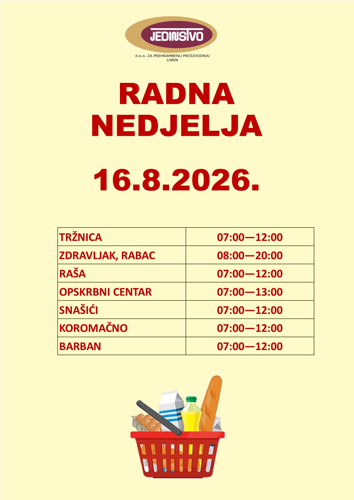 Radna nedjelja OBAVIJEST WEB_1