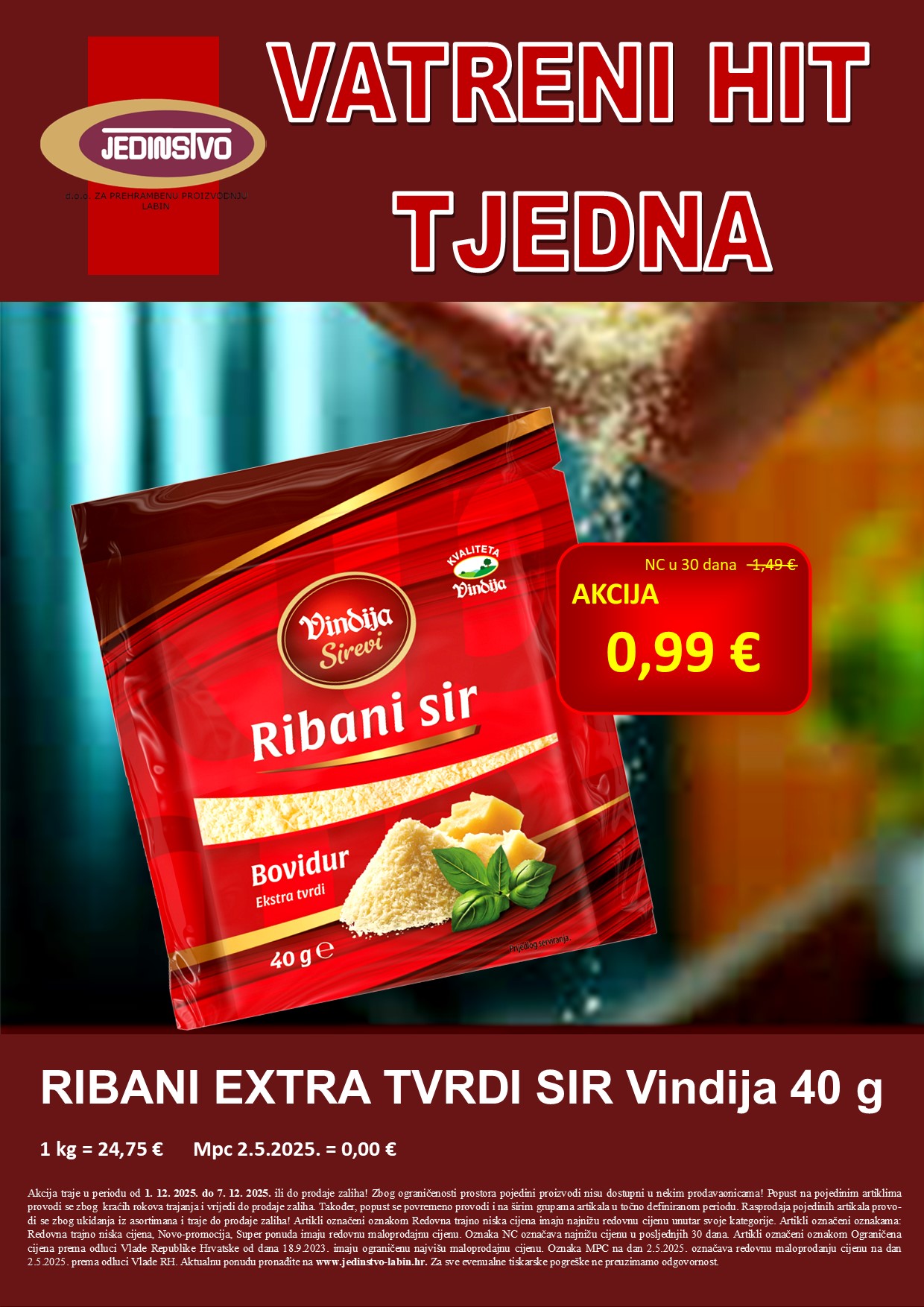 Vatreni hit tjedna 1 12 - 7 12 2025